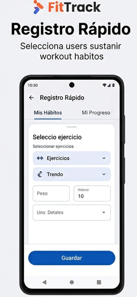 Pantalla principal de FitTrack